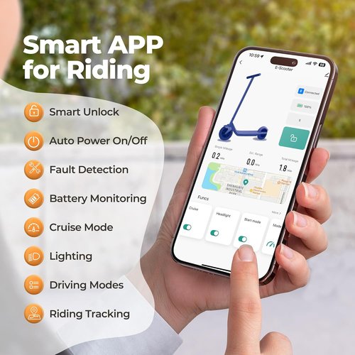 Maxshot Electric Scooter - High-Speed Folding Escooter for Adults & Kids | 8.5" to 14" Tires, 50 Miles Range