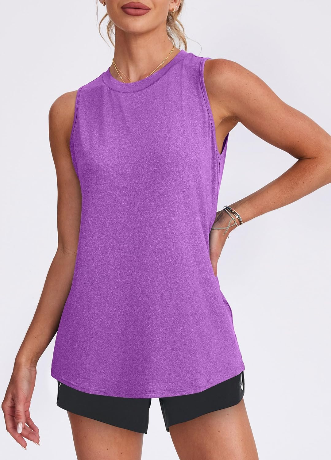Skiennix Women's Workout Tank Top - Lightweight Sleeveless Athletic Shirt for Running, Yoga & Tennis