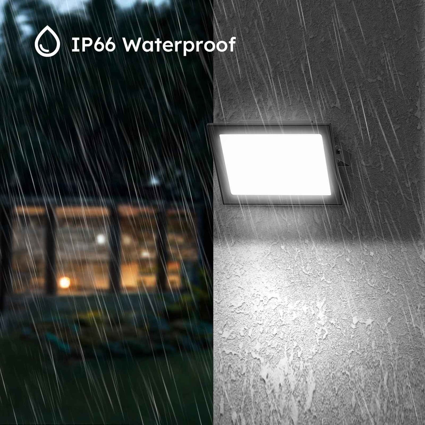 Madewell Living 2-Pack 30W LED Flood Lights Outdoor – 5400 Lumens Super Bright Security Lighting, IP66 Waterproof, 5000K Daylight – Energy-Efficient Outdoor Lights for Garage, Garden, Lawn, Backyard