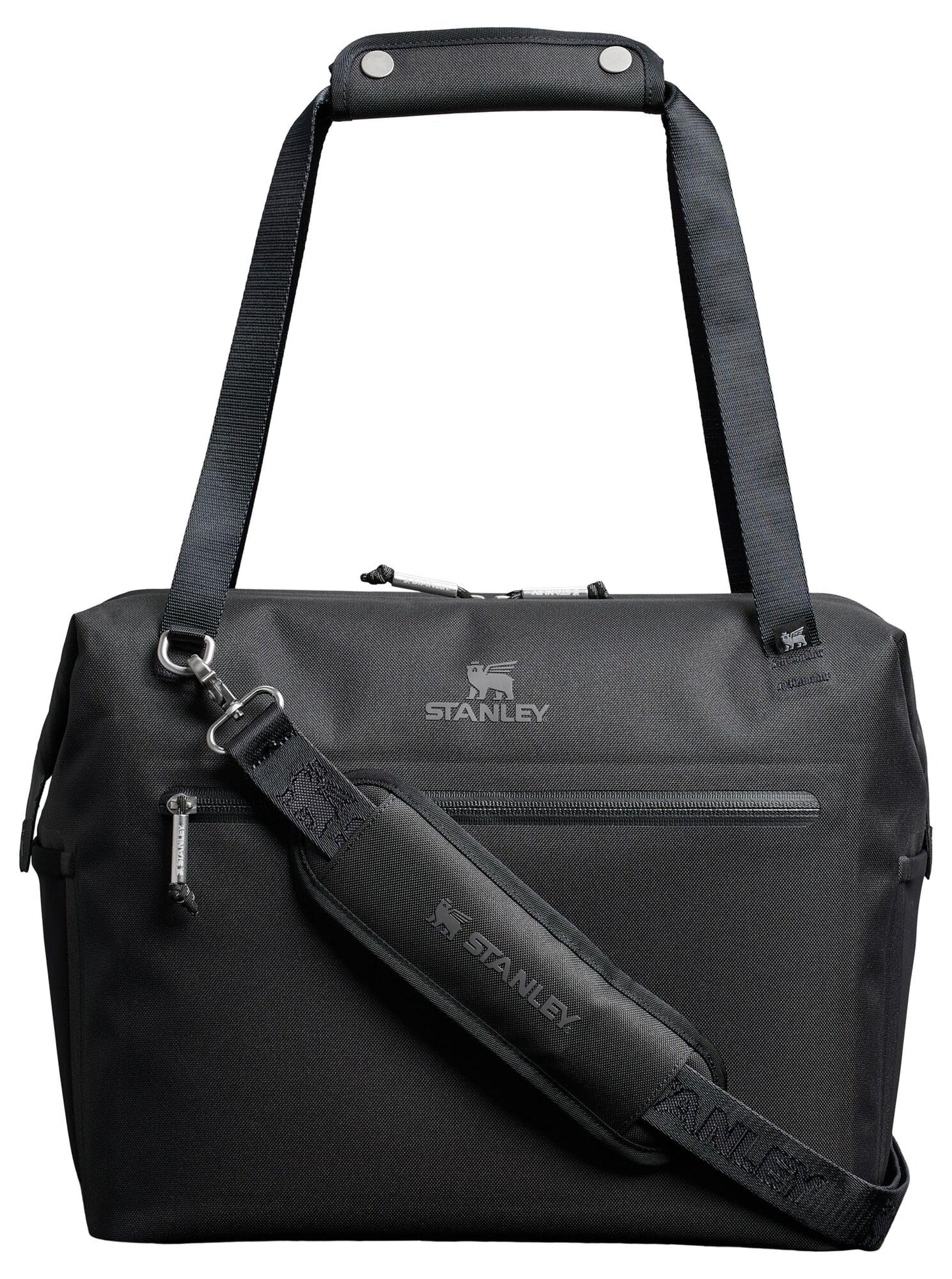 STANLEY All Day Julienne Midi Soft Cooler Bag and Lunch Box 12 Quarts | 20 Can Cooler with Handles and Strap | Stays Cold for Hours | Insulated Travel Bag with Zipper | BPA-Free | Black