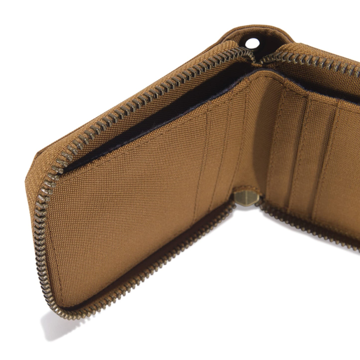 Carhartt Men's Nylon Duck Zipper Wallet, Carhartt Brown