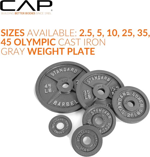 CAP Barbell 2-Inch Olympic Weight Plate - Durable Design | Multiple Sizes Available