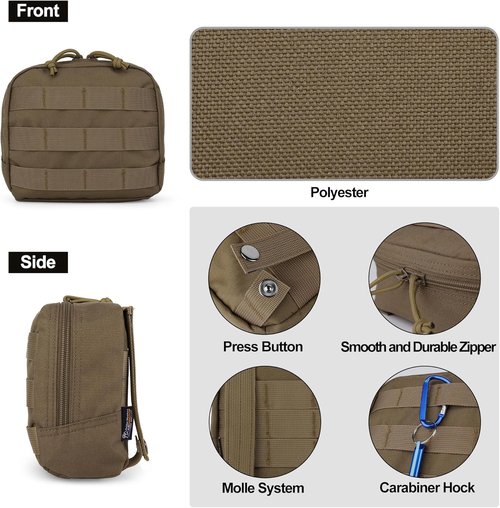 Mardingtop Tactical Utility Pouch - Compact EDC Tool Bag with Molle System | Military-Grade Design