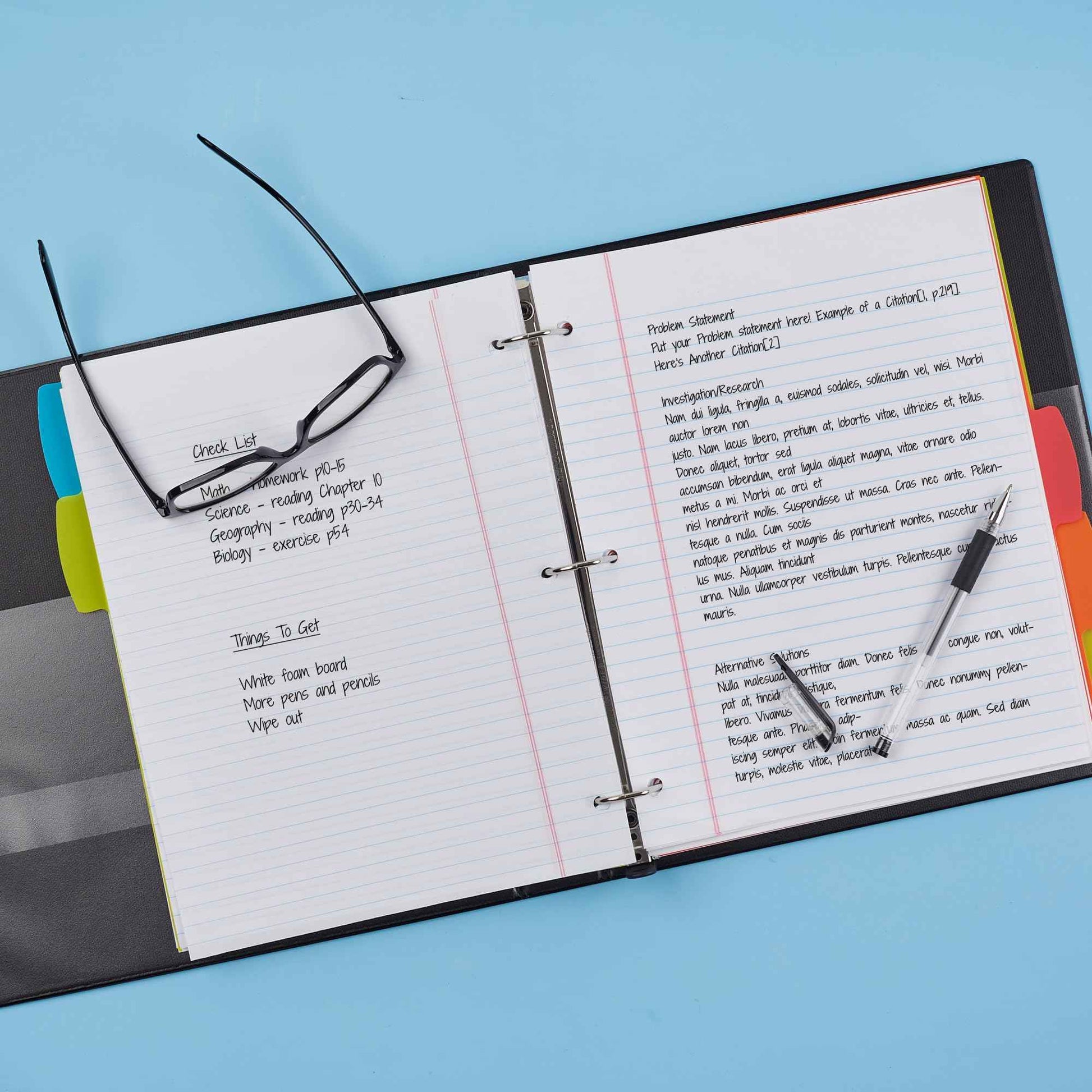 Avery Heavy Duty View 3 Ring Binder, 1.5"One Touch Slant Ring, Holds 8.5" x 11" Paper, 4 Black Binders (79870)