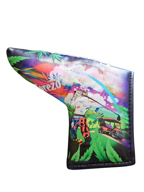 Forezo Golf Putter Headcover Green Lifestyle – Robbie Magnetic Blade Cover with Soft Lining Padding – Leatherette Club Cover Fits Most Standard Putters – Snug & Style-Forward Head Cover