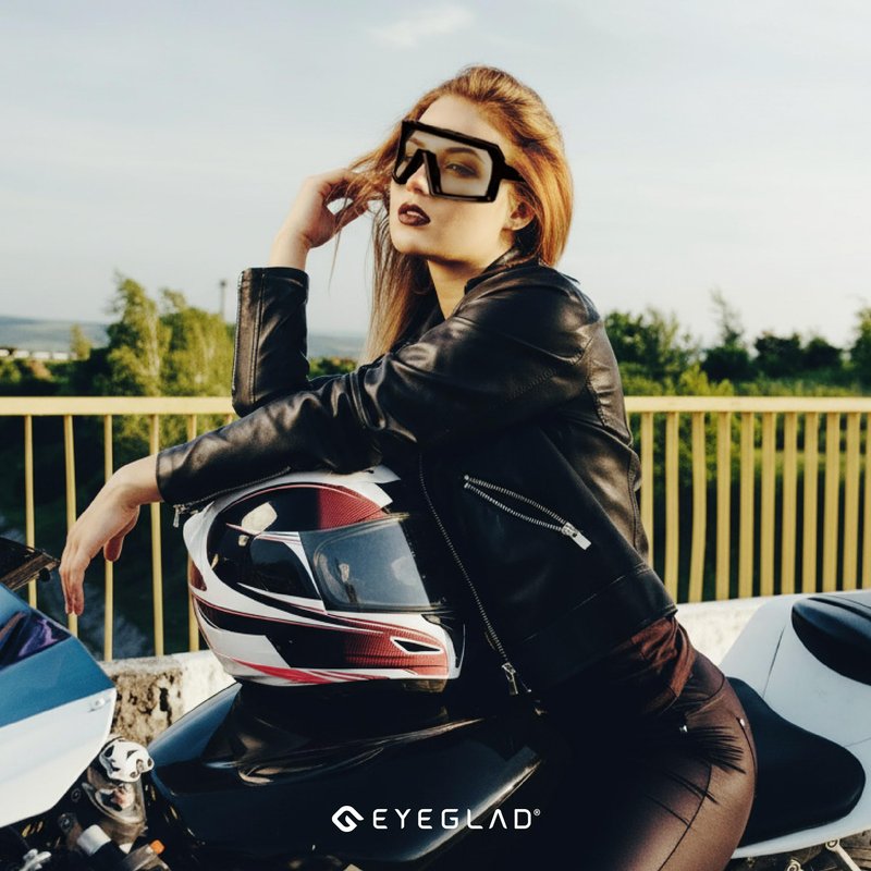 EYEGLAD Speedone Z87+ Safety Glasses, Safety Sport Sunglasses Photochromic Lenses UV400 Anti Fog Impact Resistant Men Women Powersports Motorcycle Riding Sports warp (KRYO)