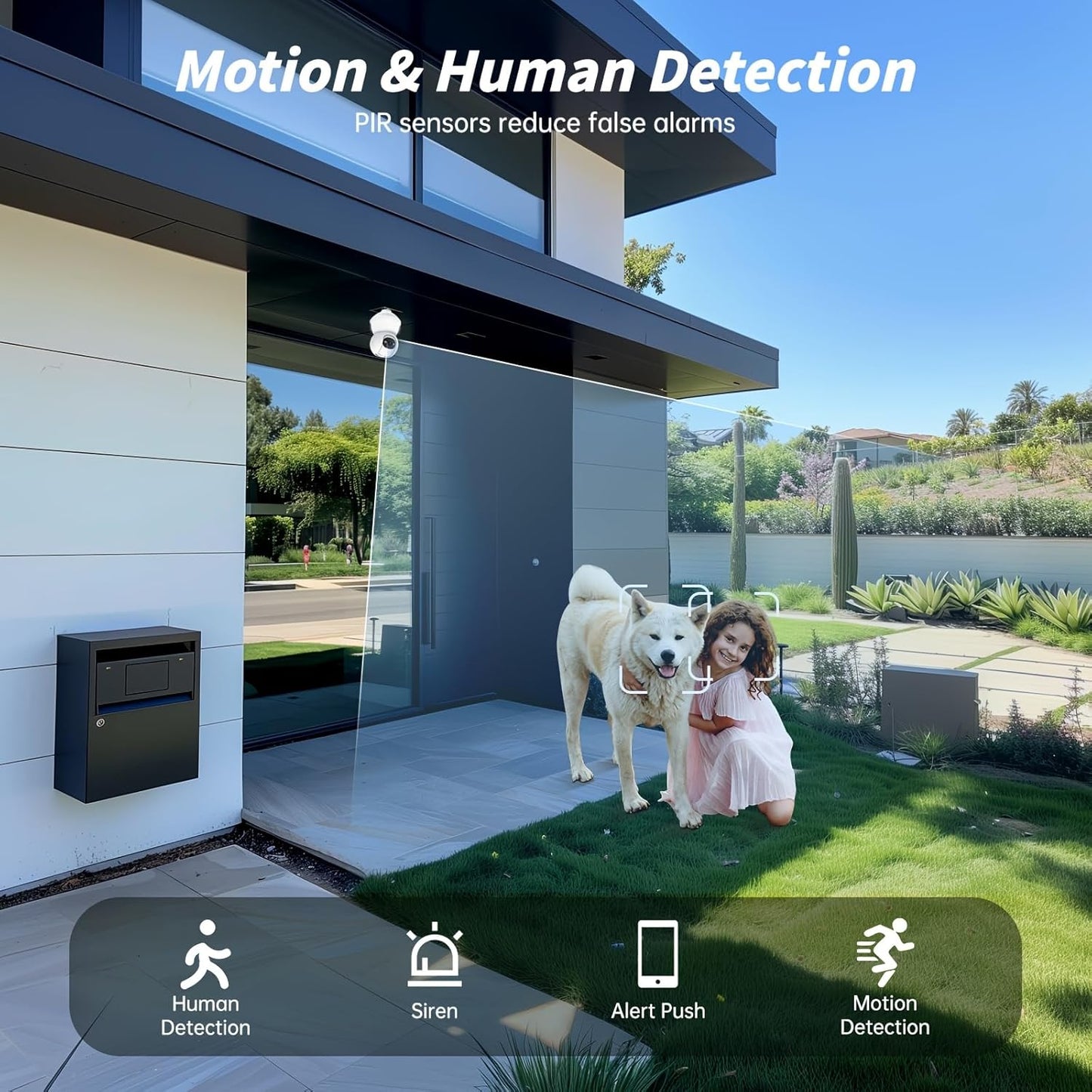 360° PTZ Light Bulb Camera - 3MP WiFi Security Camera with Night Vision & AI Detection