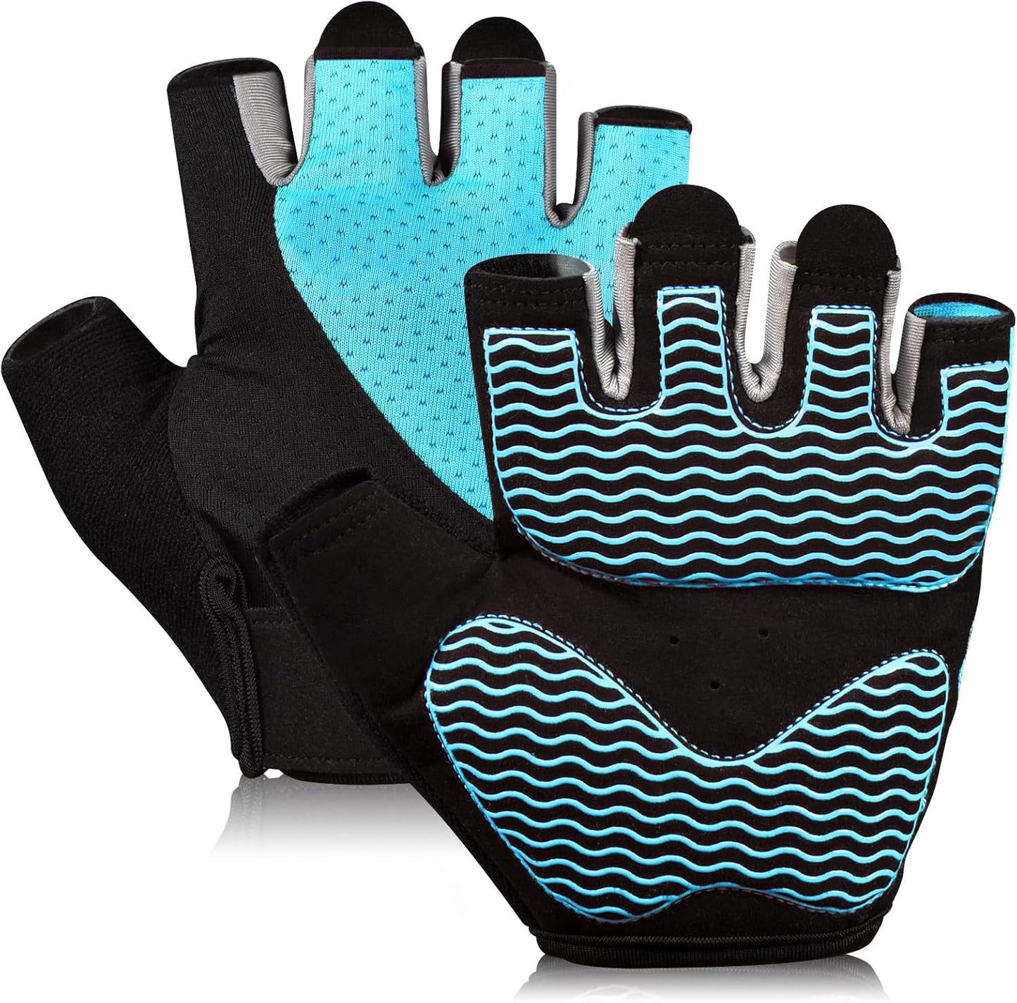Skiennix Workout Gloves for Women - Breathable Fingerless Weight Lifting Gloves with Non-Slip Silicone Padding | 4 Sizes Available