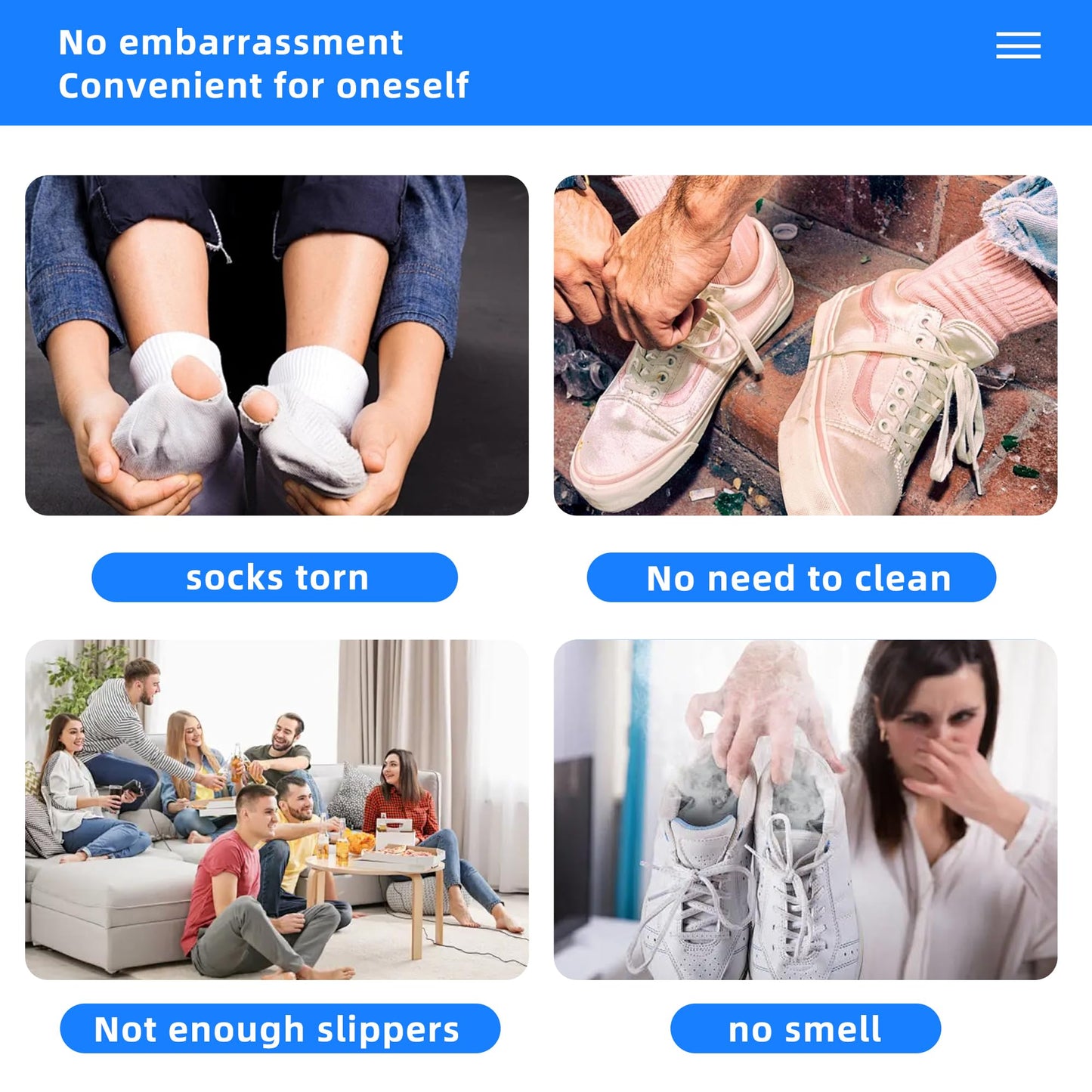 100 Pack of Disposable Shoe Covers for Indoors with T-buckle, Non-Slip Shoe Booties Covers for Automatic Shoe Dispensers, Can Be Used in Laboratories, Homes, Stores, and Other Public Places