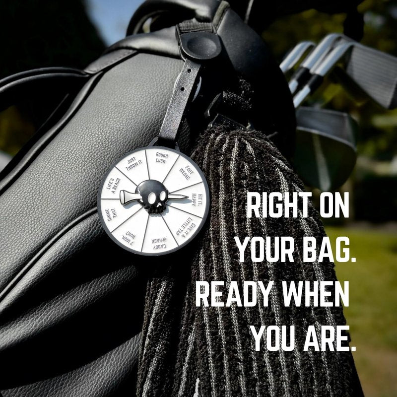 Rough Luck | Fun Golf Game | On-Course Golf Spinner | Golf Bag Tag