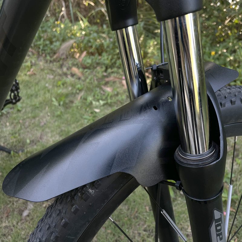 NICEDACK Mudguards Mountain Bike, 2 Pieces Mudguards Fit 20-29 Inch MTB Mudguard Front and Rear Compatible Bicycle Splash Guard (Black)
