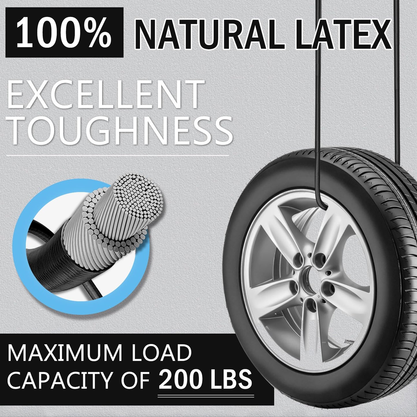 Kinzomor Adjustable Bungee Cords with Hooks 12 Inch, 4 Pcs Adjust from 7" to 12" Carabiner Bungee Cords Heavy Duty Outdoor for Camping, Cargo, Bike,Tarps, Tents, Bike, Luggage, Boats,etc