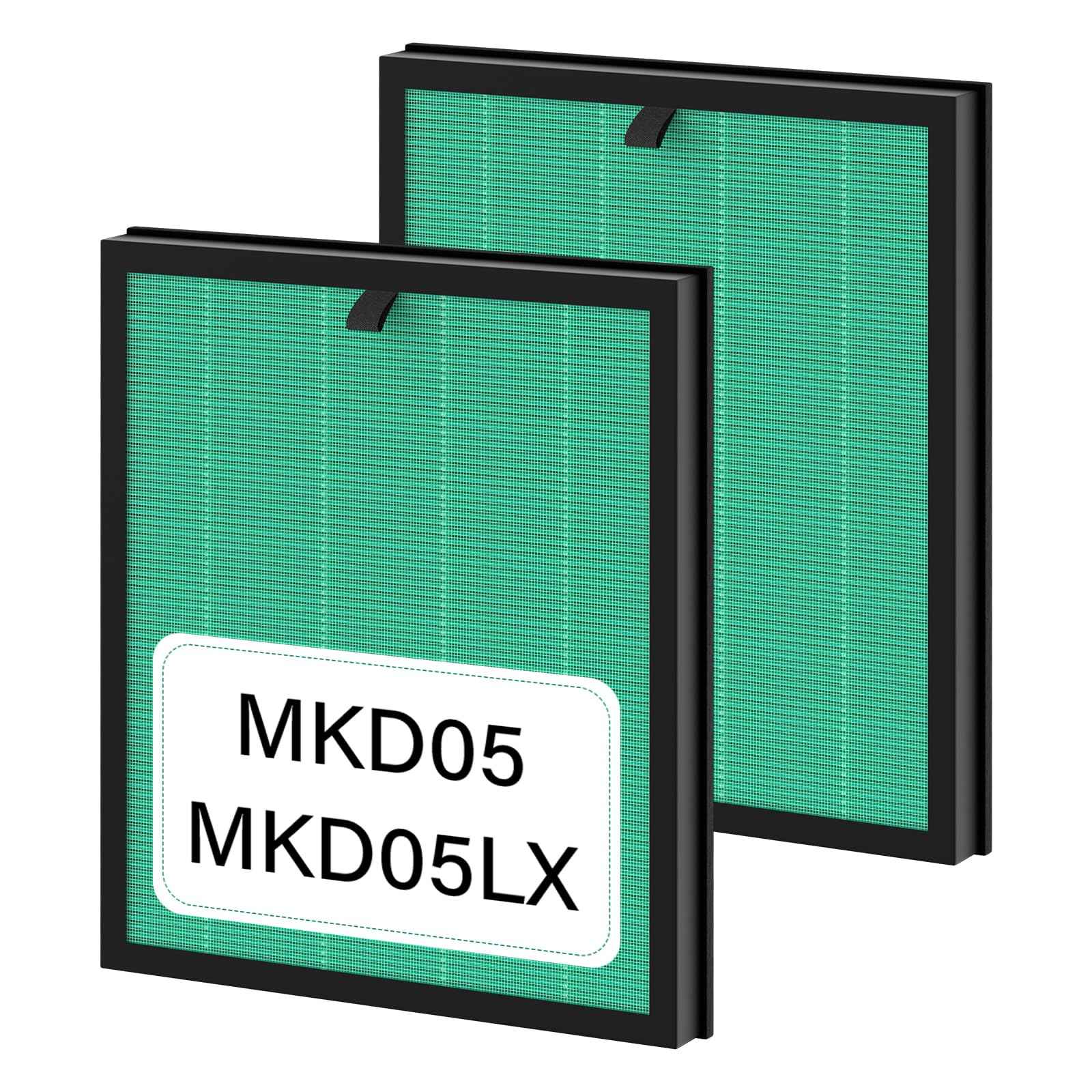 2 Pack MKD05 Air Filter Replacement Compatible With Aroeve MKD05 Air Puri-fier. 4-In-1 Air Filter True HEPA Filter Replacement For MKD05 Air Puri-fier - Pet Dander Version. Compare to Part MKD05LX.