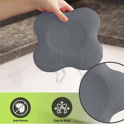 H&F Clicks 2 Pack Workout Knee Pads for Men & Women, Non-Slip Floor Cushions, Extra Thick Knee Pad for Exercise, Pilates, Meditation & Kneeling - Yoga Accessories Workout Equipment, Home Gym Equipment (Black)