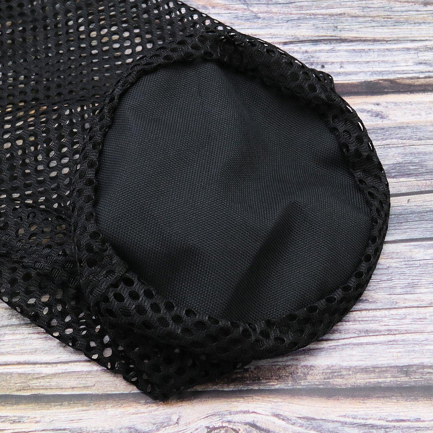 SING F LTD 2PCS Golf Ball Storage Bag - Nylon Mesh Pouch for 48-56 Balls - Drawstring Closure - Black