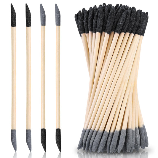 50PCS Premium Sanding Sticks, Double End Matchsticks Sanding Twigs of 120/280 Grit, Fine Detailing Polishing Sticks for Plastic Models/Wood/Metal/Small Area/Hole Sanding, 5.4 x 0.2 Inch