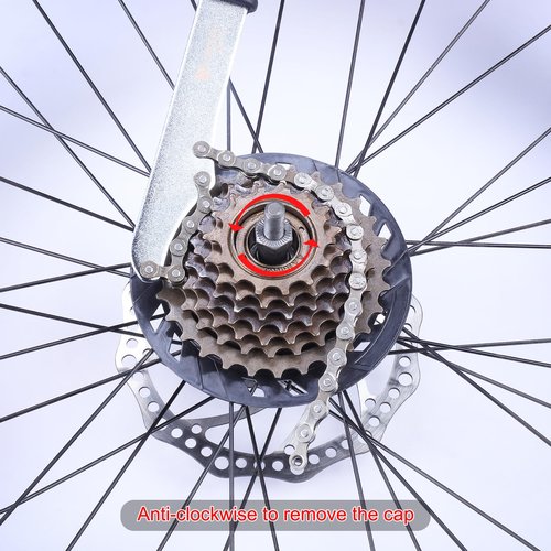 Dymoece Bike Cassette Lockring Removal Tool Bicycle Chain Whip Tool Kit Sprocket Remover Kit Compatible with Shimano Sram Freewheel Turner Install Removal