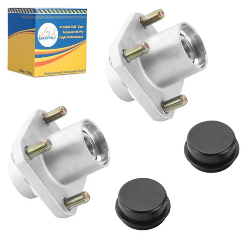 MIXOPOLY 2 Pack Front Wheel Hub Assembly Kit for Club Car DS 1974-2003 Gas & Electric Golf Cart, Replace 1011892, 1011894, 11011102, 1011153, 1011889