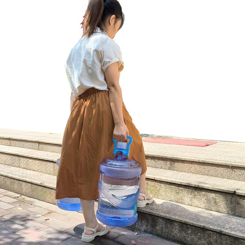 Storbuffs 2 Pack 5 Gallon Water Bottle Holder Purified Drinking Water Jug Caps Carrier Lift Labor Energy Saving Ergonomic Grip Handle Carrier Non-Slip Holder Lifter Heavy Duty Clip no jug