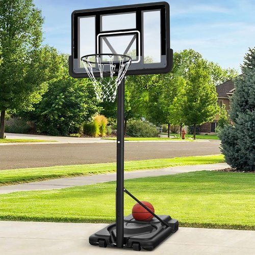 Best Choice Products 10ft Basketball Hoop - Height Adjustable Outdoor Goal with Shock Absorbent Rim & Wheels