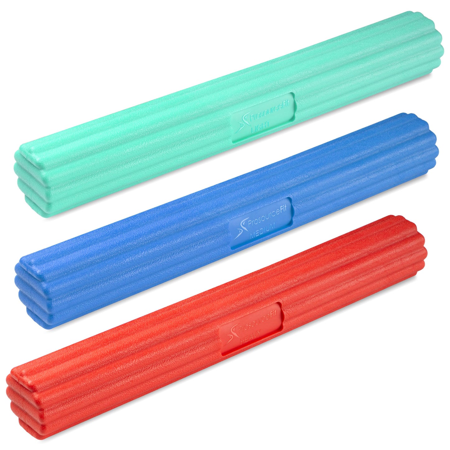 ProsourceFit Flex and Twist Bars Sets and Singles, Resistance Bars for Occupational Therapy, Tennis Elbow Treatment and Wrist Strengthening, 10-20lb, Set of 3