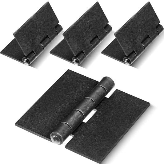 3 Heavy Duty Weldable Hinges 12 Ga Welding Long Lasting Steel Butt Hinge Corrosion and Rust Resistant Metal Weld on Hinges for Trailer Door Gates (4 Pcs)