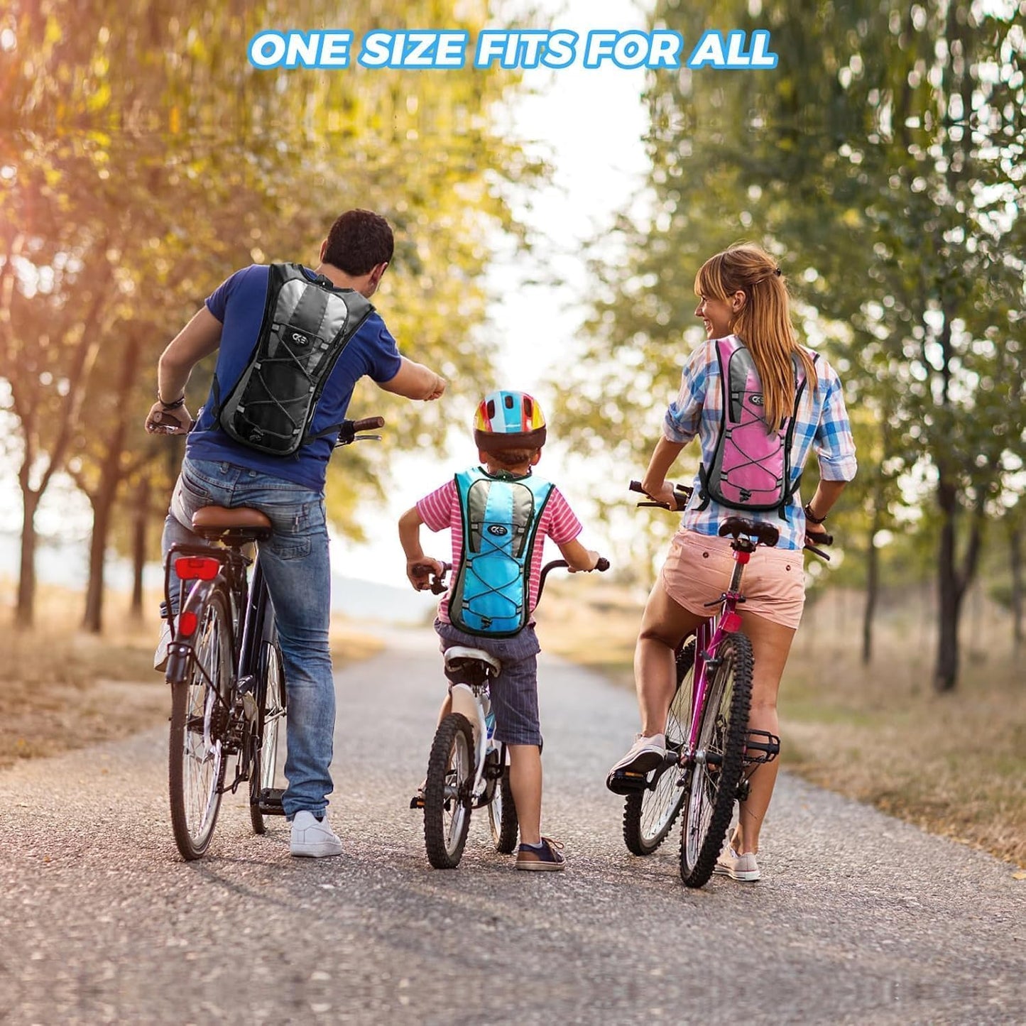 Hydration Backpack Hydration Pack Water Backpack with 2L(70-Ounce) Hydration Bladder for Men Women Kids for Running Hiking Biking Climbing