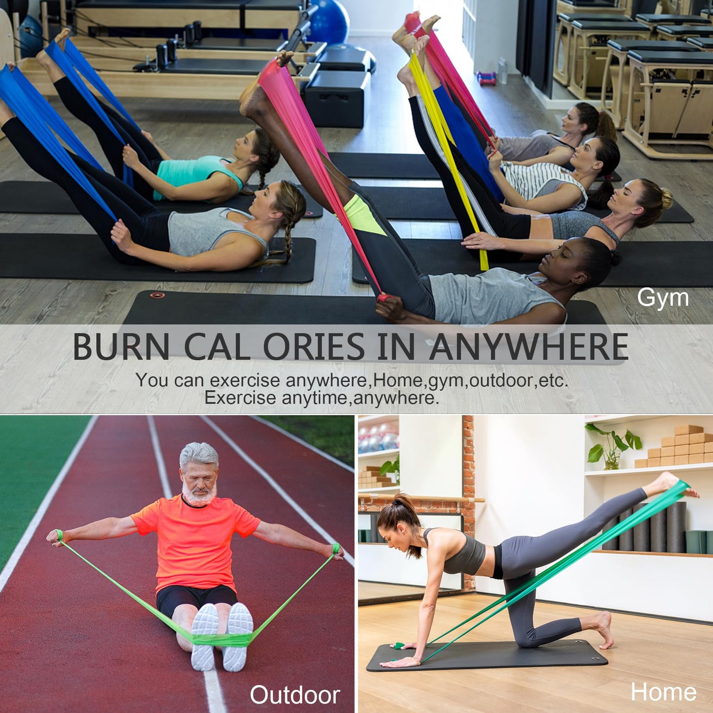 Resistance Bands Professional Bulk Roll, Elastic Band, Latex-Free, Stretch Bands for Working Out Women or Men, Exercise Bands for Physical Therapy, Yoga, Pilates, Rehab,Fitness (Yellow - X-Light)