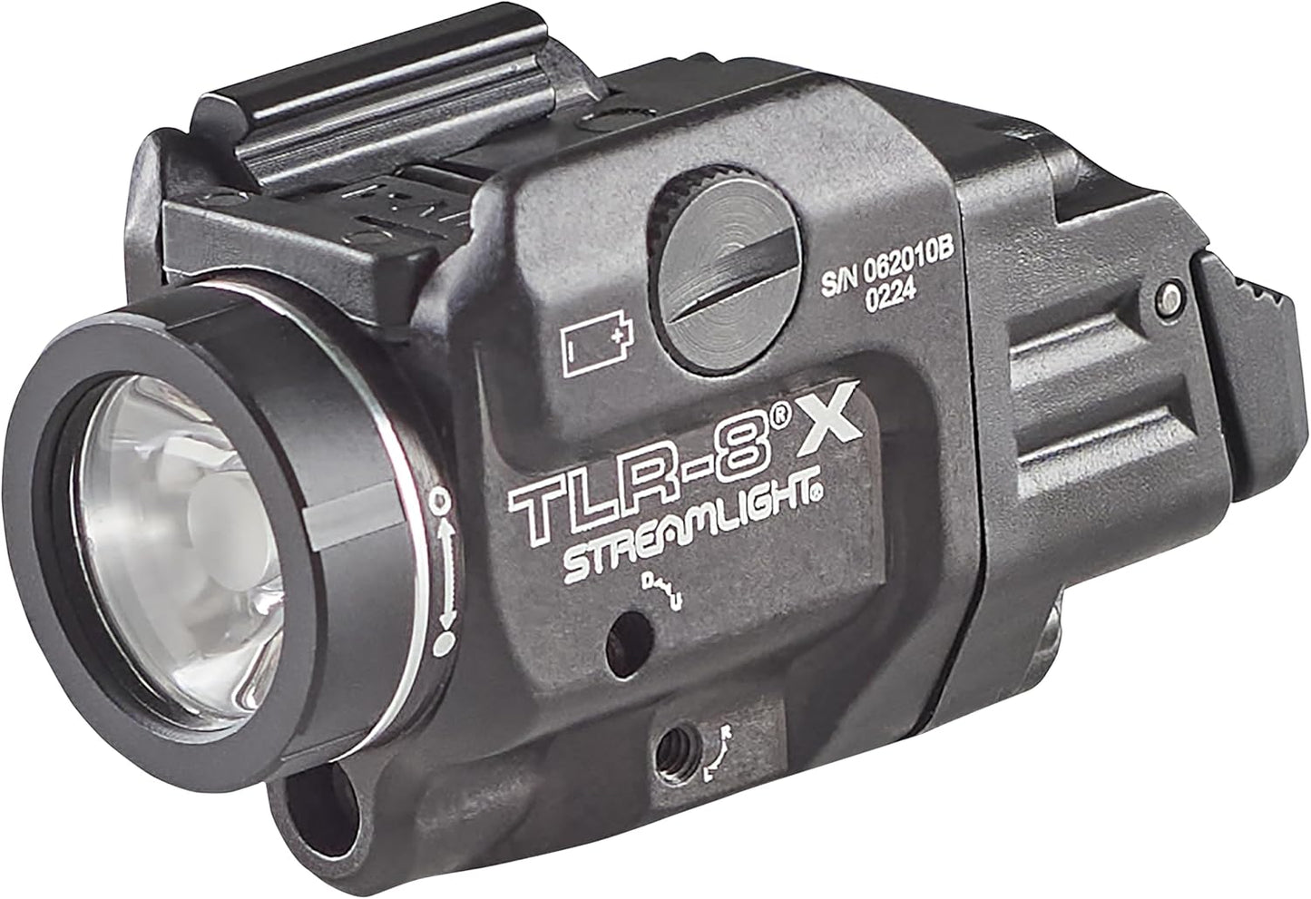 Streamlight TLR-8 Tactical Weapon Light - 500-Lumen with Integrated Red Laser & Mounting Kit | Black