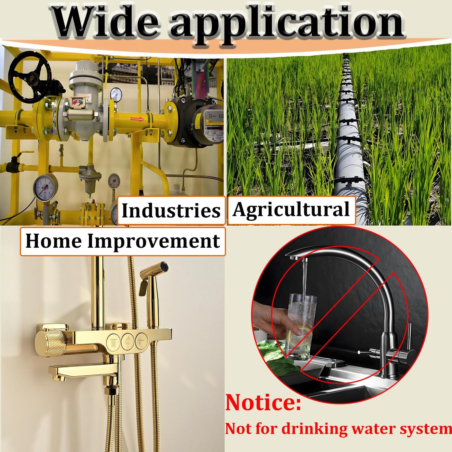 3/4" x 1/2" NPT Male Threaded Reducing Nipple Pipe Fitting Adapter, Brass 3/4 inch MNPT x 1/2 inch MNPT Hex Nipple Reducer, Heavy Duty Pipe Reducer Straight Connector