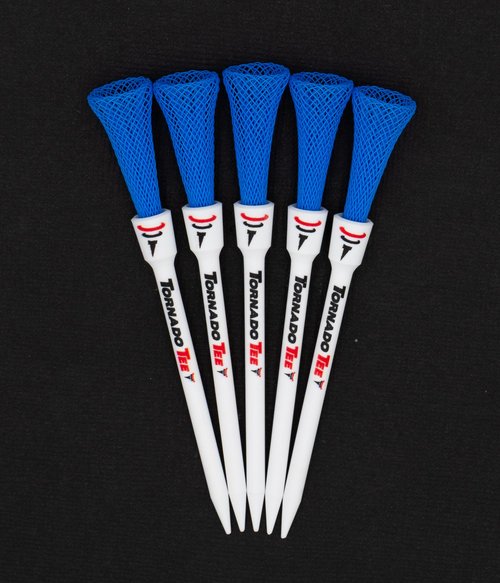 Tornado Tee 4" Long Drive High Performance Golf Tee (Neon Blue)