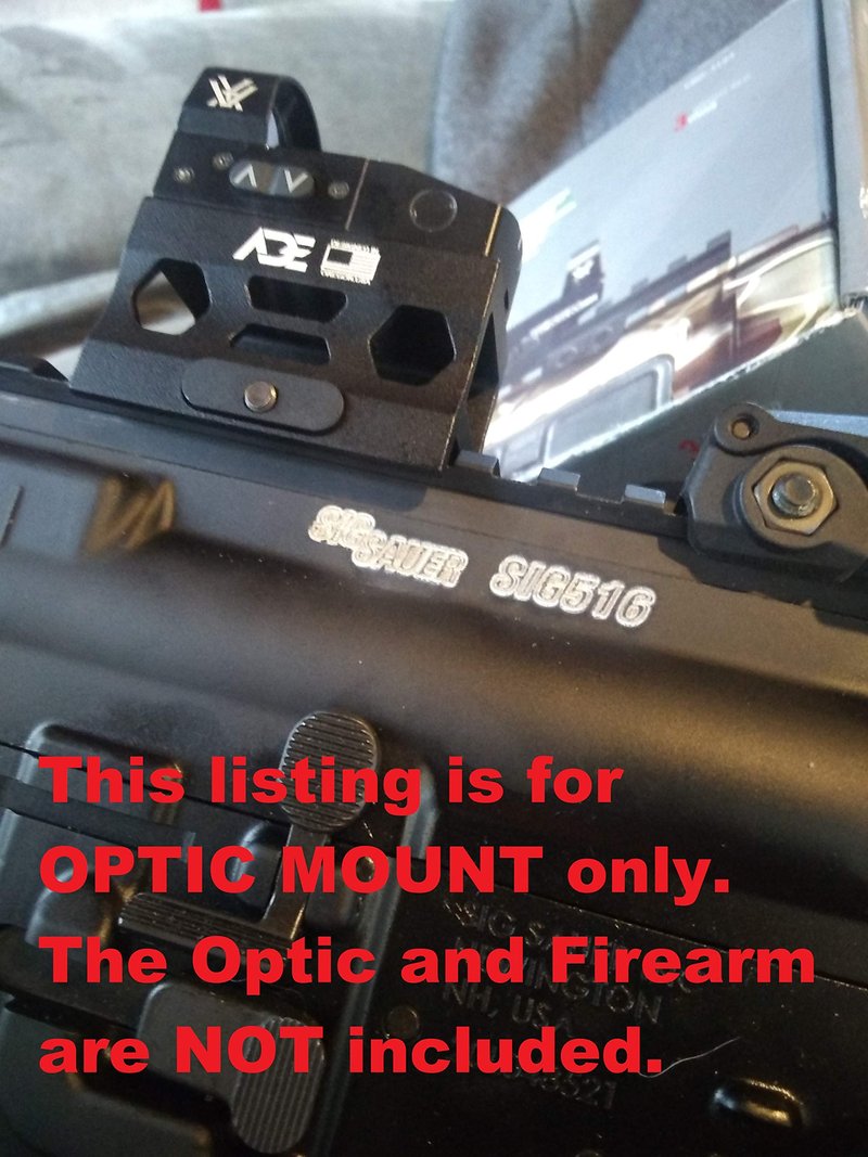 Ade Advanced Optics Absolute Cowitness Riser HIGH Mount for ADE RD3-006 Haracan, RD3-009 Crusader, RD3-012 Delta, RD3-013 Bertrillium, RD3-015 Zantitium Red Dot Sight