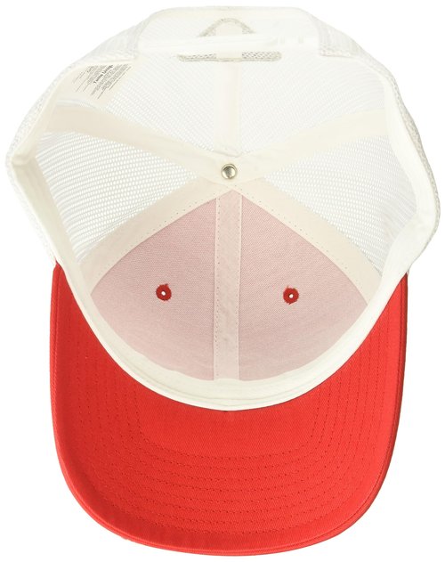 Columbia Unisex PFG Hooks Mesh Snap Back - High, Red Spark/White, One Size