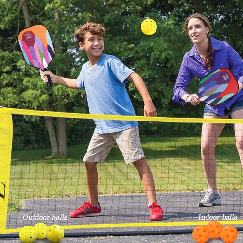 Graphite Pickleball Paddles Set of 6, 2025 USAPA Approved, 2 Kids & 4 Adult Paddles, Fiberglass Surface (CHS), Polypropylene Lightweight Honeycomb Core, 6 Pickleball, 4 Replacement Soft Grip + Bag