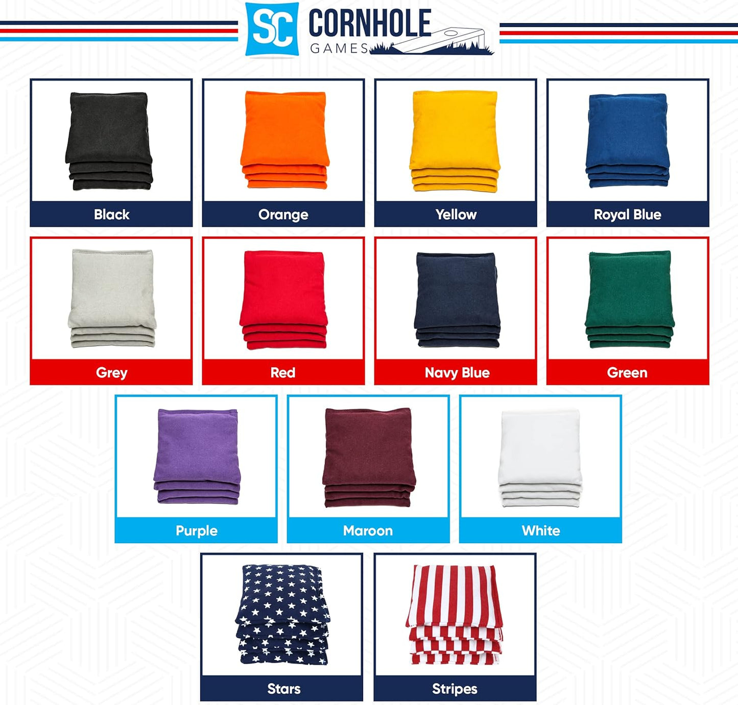 Weather Resistant Cornhole Bags - Professional Regulation Size 16 oz | Set of 8 for Pro Boards