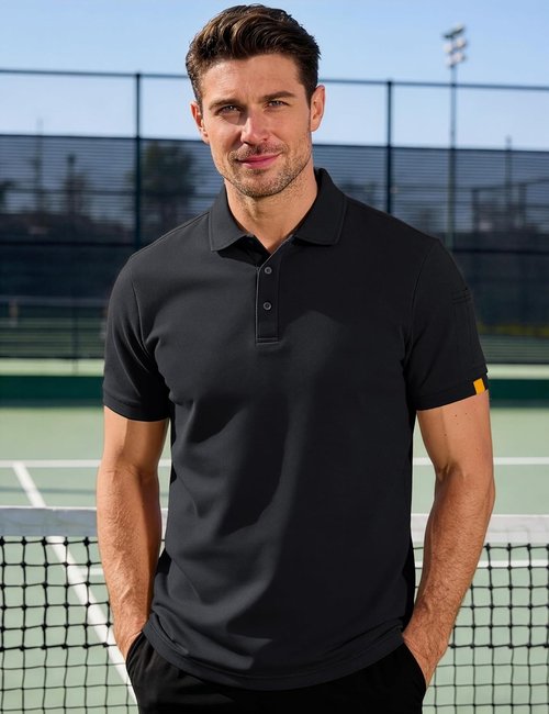 MAGCOMSEN Men's Polo Shirts - Short Sleeve Casual Golf Polos with Moisture-Wicking Performance | Stylish Business Attire