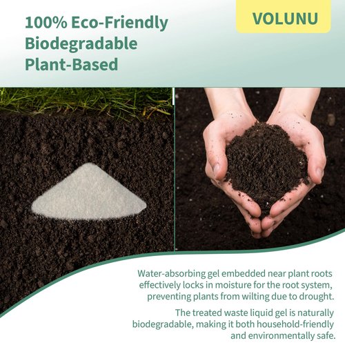 VOLUNU 1.5LB Pee Powder Gel & Poo Gel Powder - Urine Solidifier & Odor Neutralizer | Portable Toilet Powder & Camping Toilet Gel for Home Patient Care, Pet Accidents, Outdoor Travel & Emergency Kits