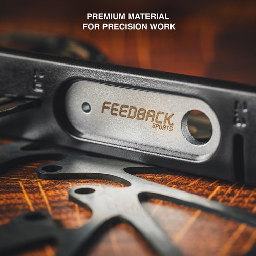 Feedback Sports | Bicycle Rotor Truing Fork 2.0 | Bicycle Disc Brake Rotor Straightening Tool | for Aligning Hydraulic and Mechanical Disc Brake Rotors