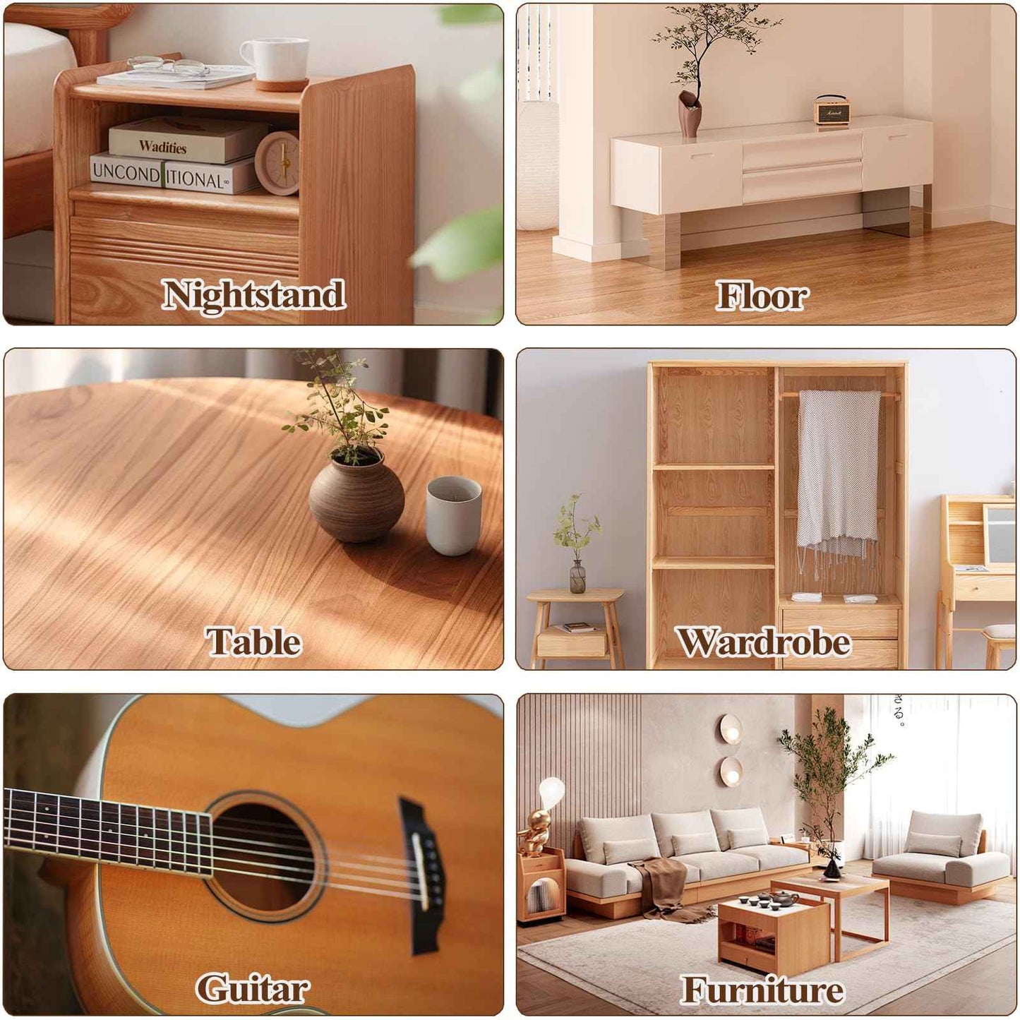 35oz Wood Filler, Natual Wood Putty, Wadities Paintable Stainable Wood Repair Putty, Wood Furniture Repair Kit, Quickly Repair Broken and Defective Wooden Furniture (Natual)