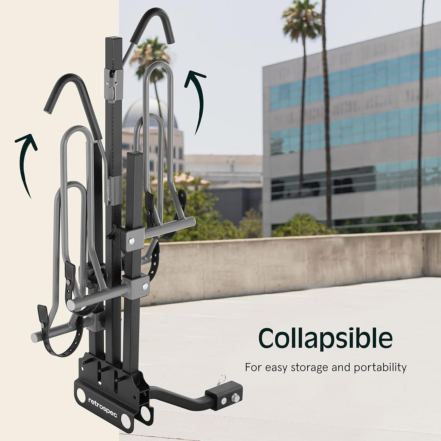 Retrospec Lenox Bike Rack - 2-Bicycle Carrier for 2-Inch Receiver | Class II or III Hitch