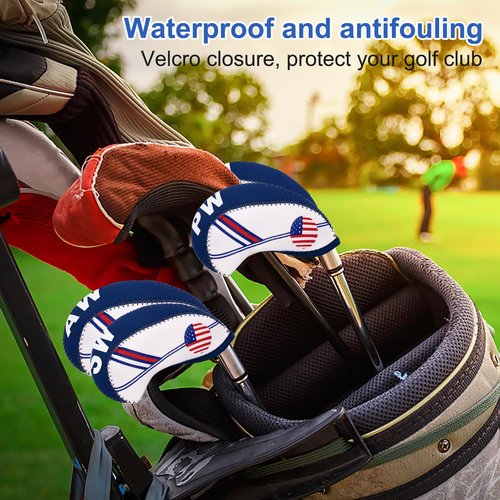 LIFXIZE Golf Accessories for Men, Golfing Accessories Kit with 4 Golf Club Covers, Multifunctional Divot Tools, Golf Tees, Golf Balls and Holder, Rangefinder, Brush, Scorer, for Golfer
