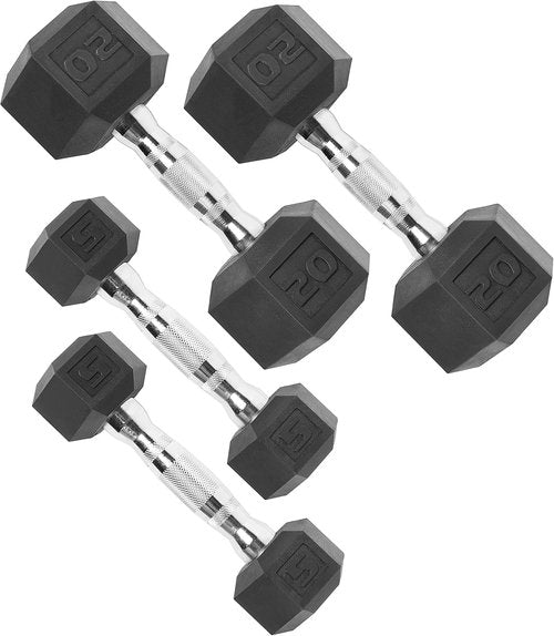 CAP Barbell Coated Dumbbell Weights - Versatile Options in Pairs & Sets for All Fitness Levels