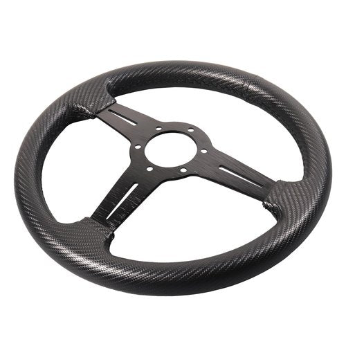HENKOOLA Golf Cart Steering Wheel 13 inch Universal for Club Car DS Precedent Tempo EZGO RXV TXT Yamaha