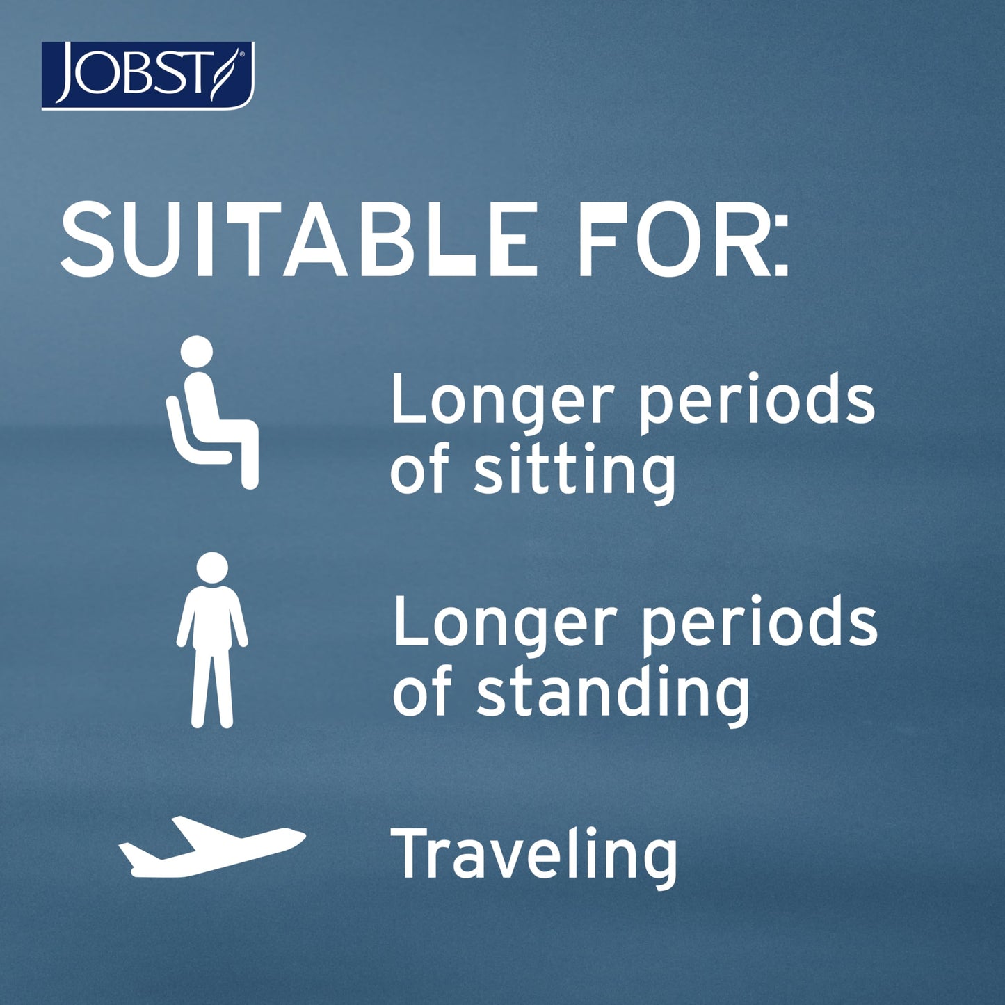 JOBST ACTIVA Opaque 15-20 mmHg Compression Socks for Women and Men, Knee High, Closed Toe, Silky Beige, Medium