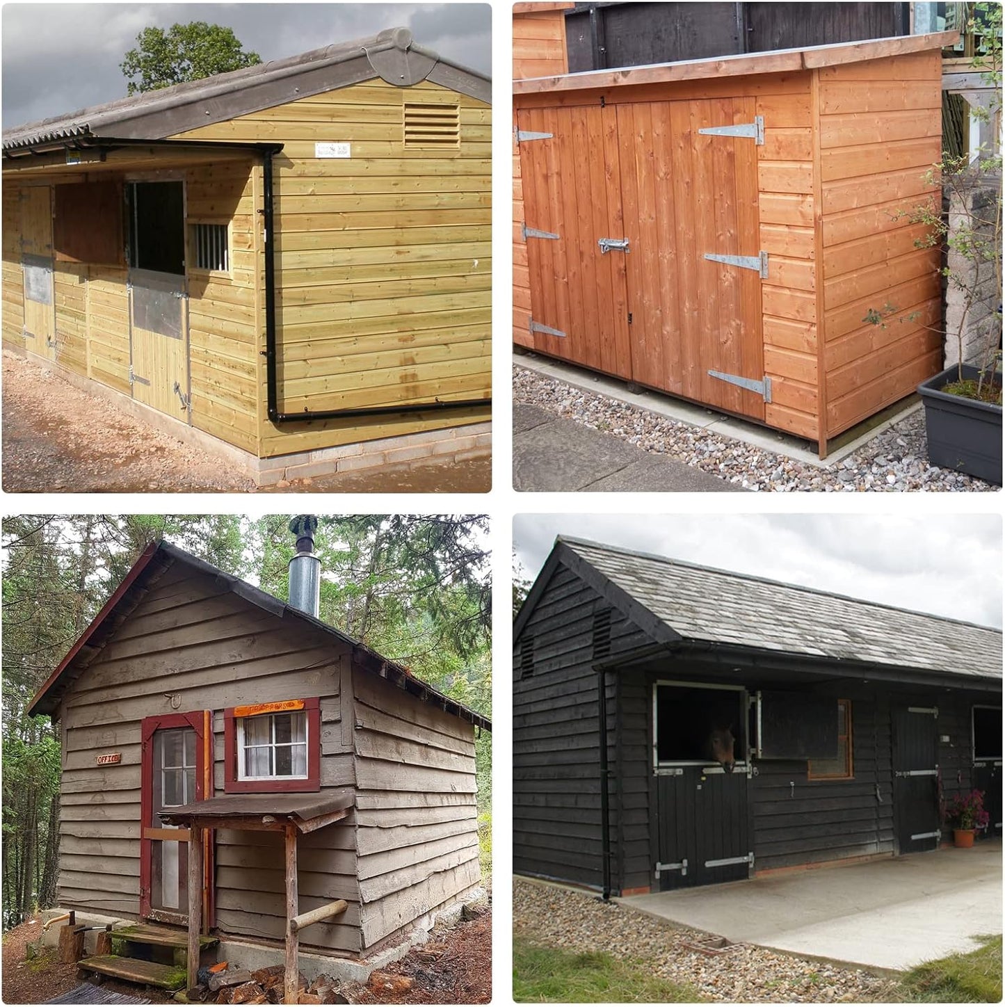 Complete Shed Door Hardware Kit with T-Handle Lock, Heavy-Duty Latches & Hinges - Weatherproof for Sheds & Gates