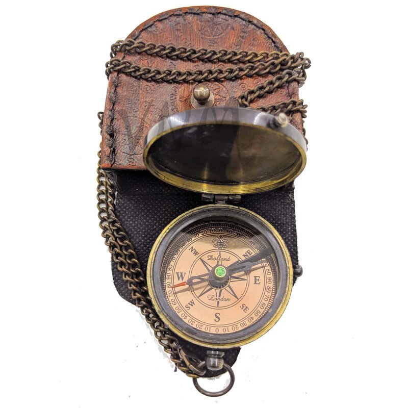 Brass Engraved Compass Gift to My Son/Nautical Gift for Son from Dad/Gift to Son from Mom A Perfect and Unique Gift with Leather Case