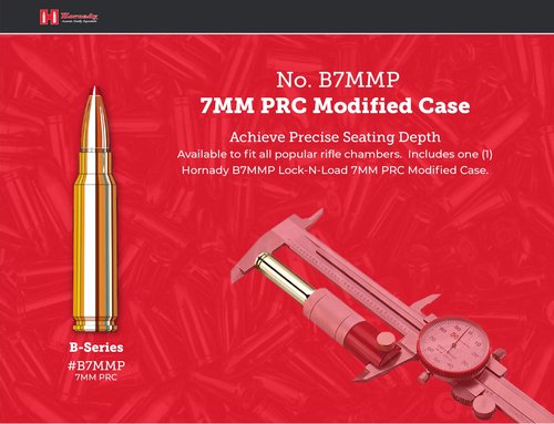 Hornady Lock-N-Load 7MM PRC Modified Case, B7MMP - Fits Most Popular Rifle Chambers and Manufactured to SAAMI Specs with Perfectly Round Case Neck, Slightly Opened