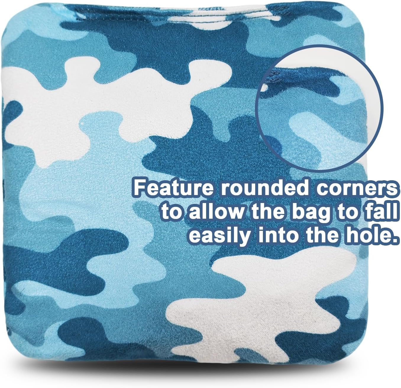 Skiennix Professional Cornhole Bags - Dual-Sided Regulation Set of 8 | Slick & Stick Design