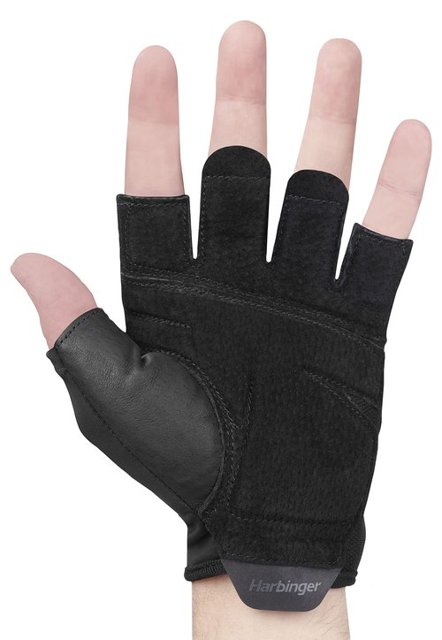 Harbinger Training Grip Weightlifting Workout Gloves 2.0, Small, Black