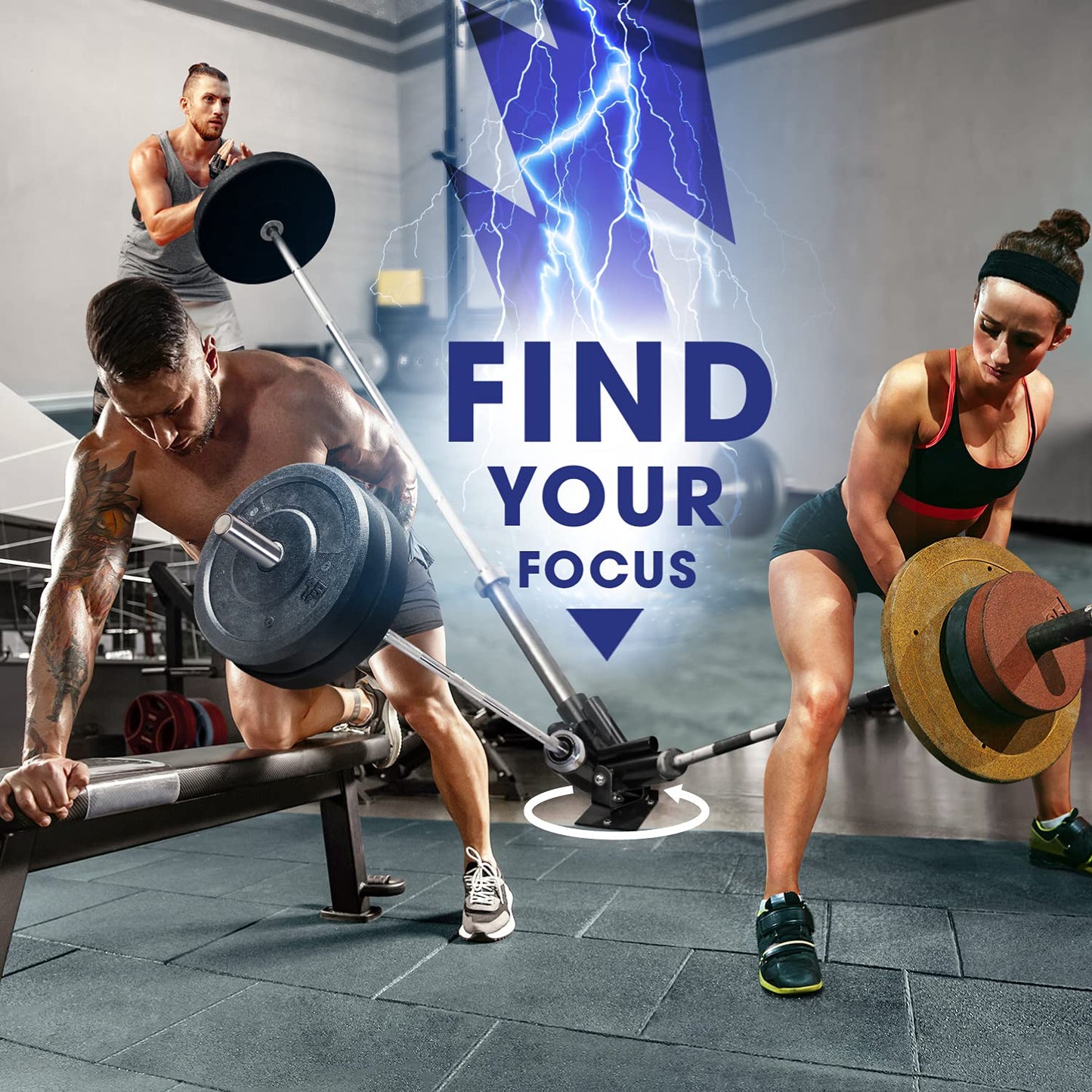 Yes4All Combo Viking Press Attachment and T-bar Row Platform/Viking Press for 2-Inch Olympic Barbell – 3 Hand Grip Positions for Increased Versatility